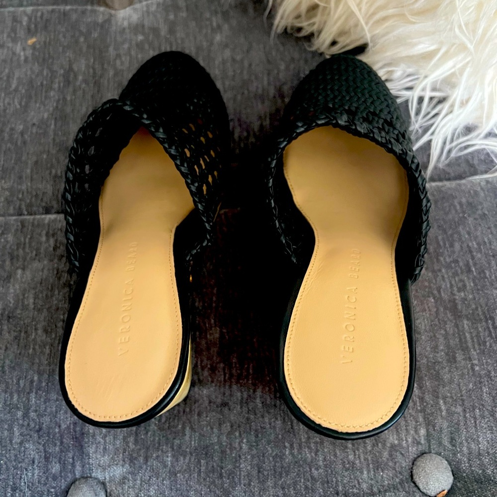 Veronica Beard - Hardie Woven Leather Clogs NWOT - Picture 5 of 7